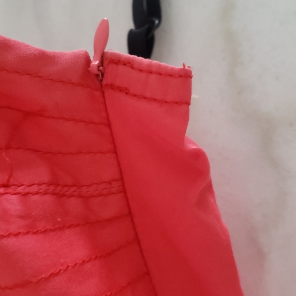 Y2k GO International coral bustier top smocked mini - Picture 3 of 8